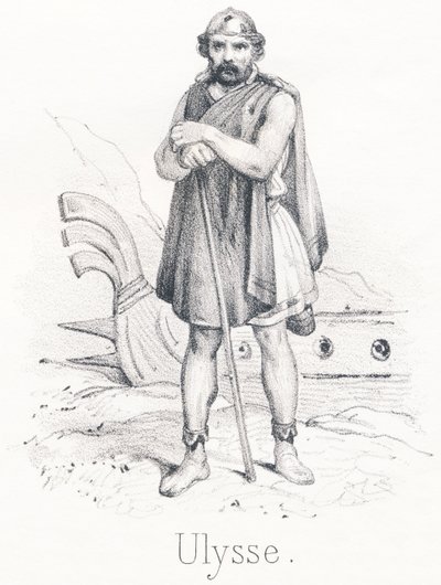 U Ulises: Hijo de Laertes y Anticlea, fue rey de la isla de Ítaca de French School