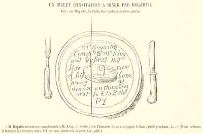 Una Invitación a Cenar por Hogarth de French School