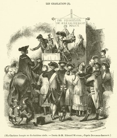 Un charlatán francés en el siglo XVIII de French School