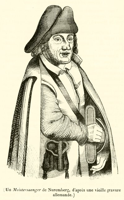 Un Meistersaenger de Núremberg de French School
