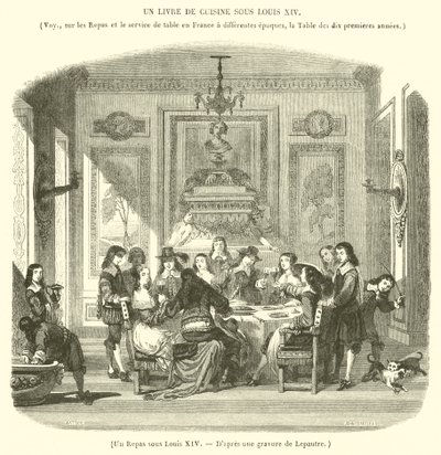 Una comida bajo Luis XIV de French School