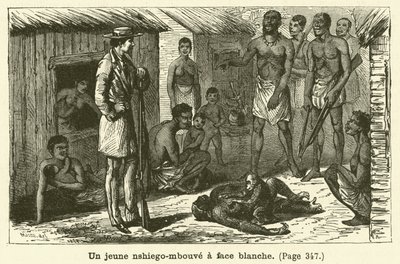 Un joven nshiego-mbouve de cara blanca de French School