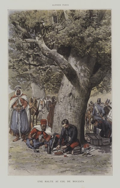 Una parada en el Col de Mouzaia de French School