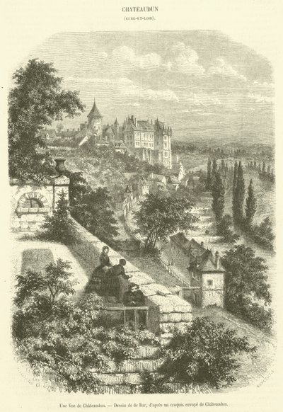 Una Vista de Chateaudun de French School