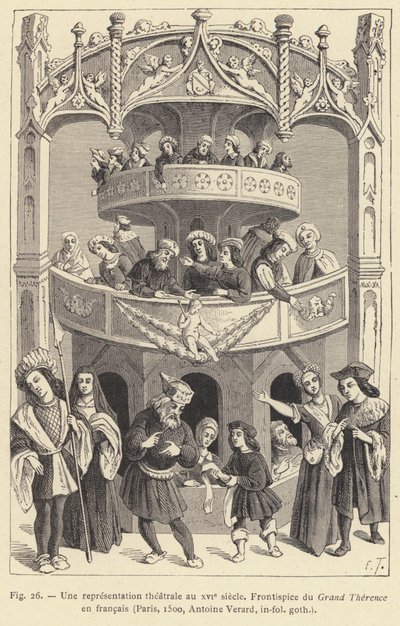 Una representación teatral en el siglo XVI de French School