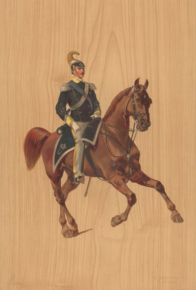 Soldado no identificado a caballo de French School