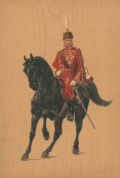 Soldado no identificado a caballo de French School