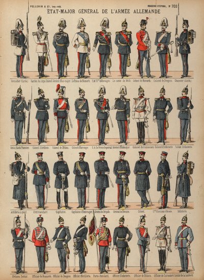 Uniformes del ejército alemán de French School