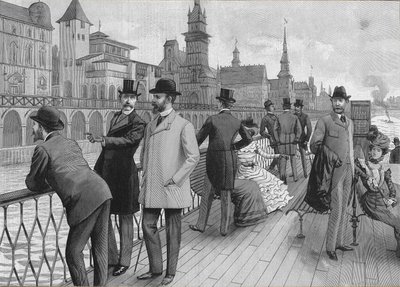 Exposición Universal de 1900 en París: la calle de las naciones de French School