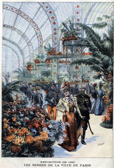 Exposición universal de París en 1900: los invernaderos en el Palais de l