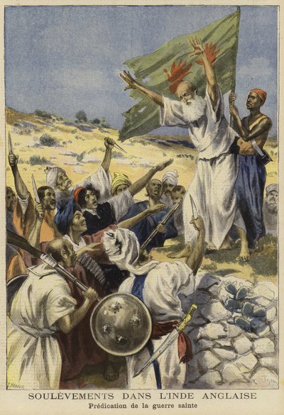 Levantamientos en India, 1897 de French School