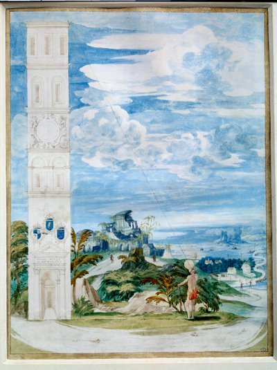 Uso del astrolabio, instrumento astronómico: apuntando al sol. Acuarela de la escuela francesa del siglo XVI. París, Museo del Louvre de French School