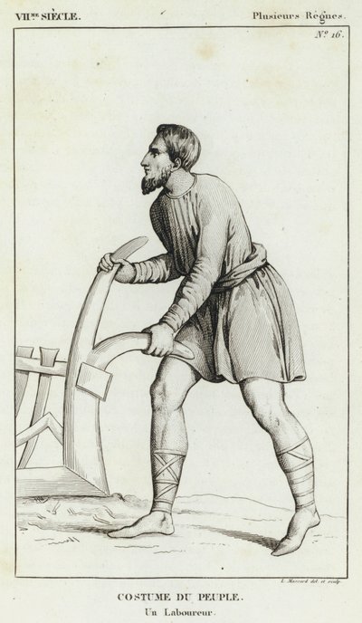 Siglo VII, Varios Reinos, Traje del Pueblo, Un Labrador de French School