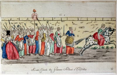Vanguardia de mujeres yendo a Versalles el 5 de octubre de French School
