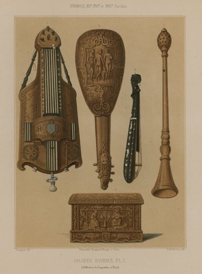 Varios objetos de French School