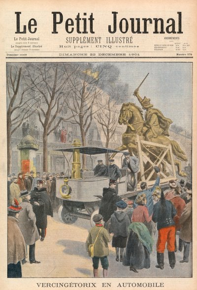 Vercingétorix en un automóvil de French School
