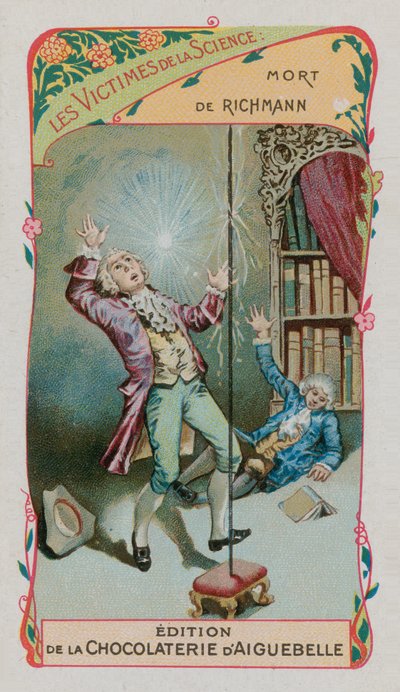 Víctimas de la Ciencia: La muerte de Georg Wilhelm Richmann, físico alemán (1711-1753) de French School