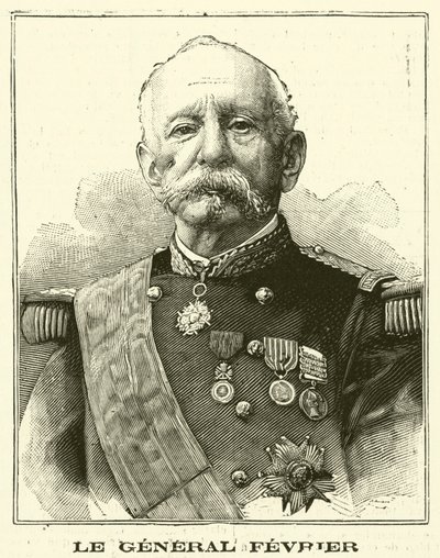 Victor Fevrier, general francés (grabado) de French School