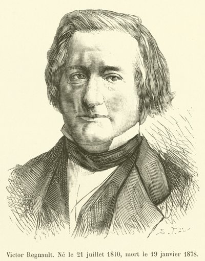 Victor Regnault, Nacido el 21 de julio de 1810, muerto el 19 de enero de 1878 de French School