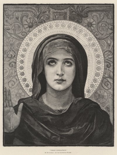 Virgen Consoladora, en el Palacio de Luxemburgo de French School