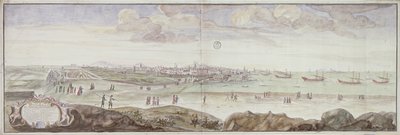 Vista desde el lado de la enfermería, Marsella, 1698 de French School