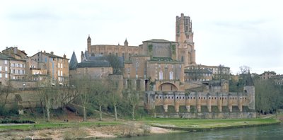 Vista de la Catedral de Albi, comenzada en 1282 de French School