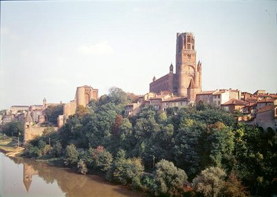 Vista de la Catedral de Albi, comenzada en 1282 de French School