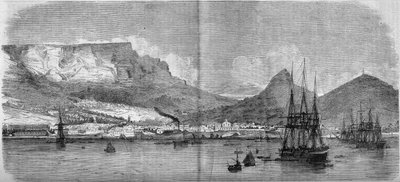 Vista de Ciudad del Cabo, Sudáfrica de French School