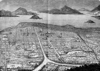 Vista de la Ciudad de México, México de French School