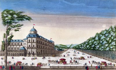 Vista del Schloss Esterhazy, Eisenstadt, Austria de French School