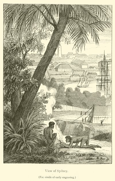 Vista de Sídney (grabado) de French School
