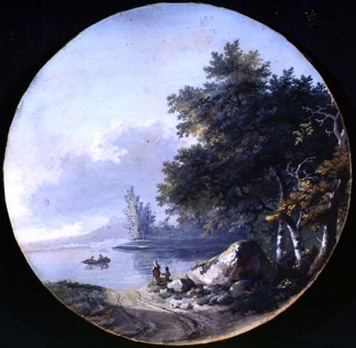 Vista de un lago de French School