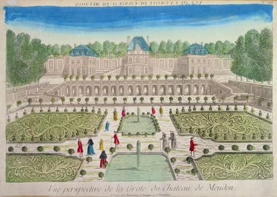 Vista de la Gruta en el Castillo de Meudon de French School