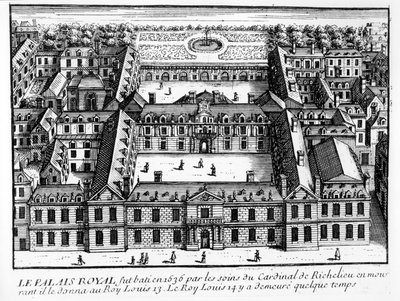 Vista del Palais-Cardinal (futuro Palais-Royal), c.1641 de French School