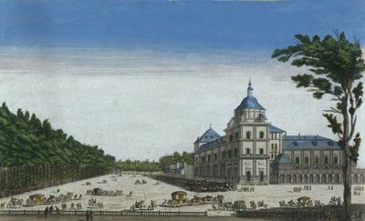 Vista del Palacio Real de Aranjuez, España de French School