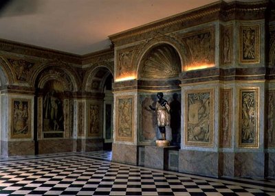 Vista de la Sala de los Hocquetons (Sala de los Arqueros) de French School