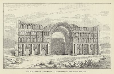 Vista del Takht-i-Khosru de French School