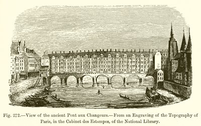 Vista del antiguo Pont aux Changeurs de French School