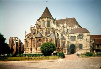 Vista del ábside de la Catedral de Notre-Dame, construida c.1150-1220 de French School