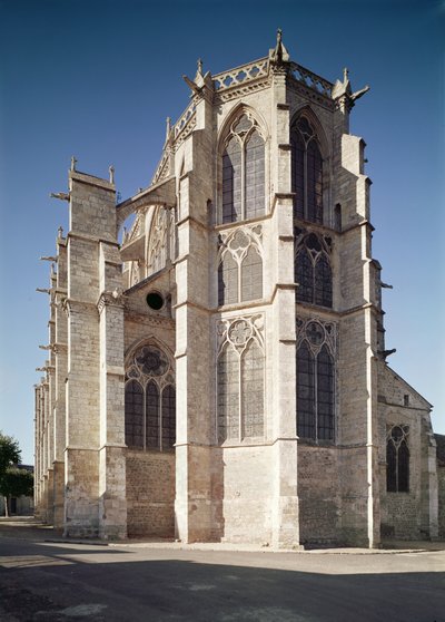 Vista del ábside de la iglesia, construida 1260-1320 de French School