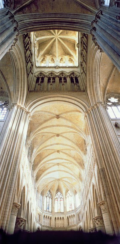 Vista de la bóveda del coro de French School