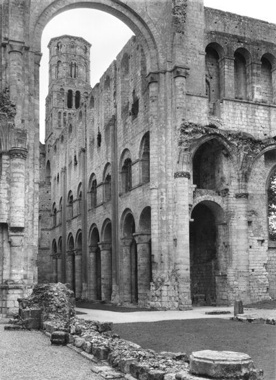 Vista del interior de la iglesia, c.1040-67 de French School