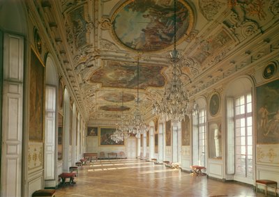 Vista de la galería conocida como La Belle Inutile, diseñada por Robert de Cotte (1656-1735) c.1700 de French School