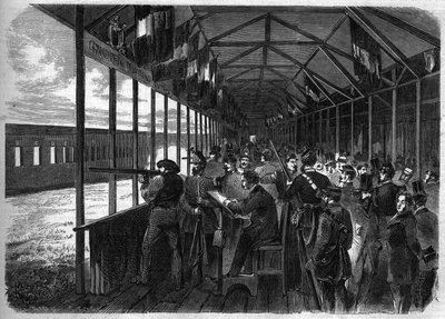 Vista de la galería principal del Centro Nacional de Bomberos de Vincennes de French School