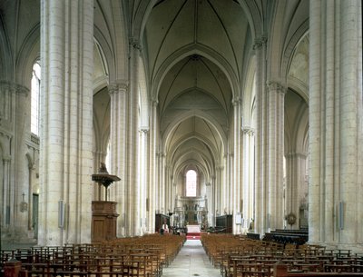 Vista de la nave, c.1162-80 de French School