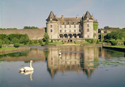 Vista de la fachada oeste del castillo de French School