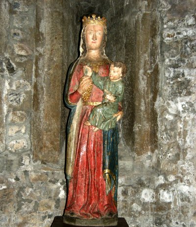Virgen y Niño sosteniendo uvas, principios del siglo XV de French School