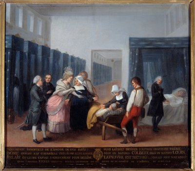 Visita de Monsieur y Madame Necker al hospicio de caridad de French School