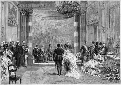 Visita del Shah de Persia en Francia. de French School