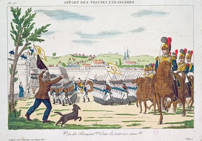 ¡Viva los franceses!, Salida de tropas extranjeras, 1818 de French School